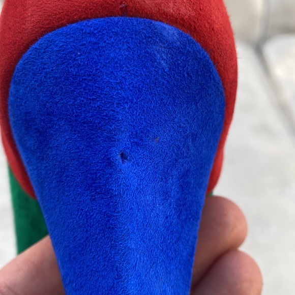 Sacha London Suede Colour Block Heels - Picture 9 of 9